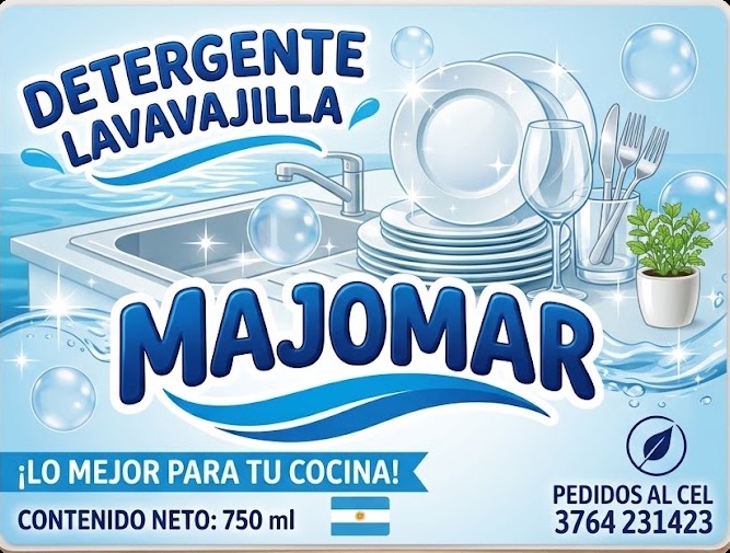Detergente Lavavajilla Majomar